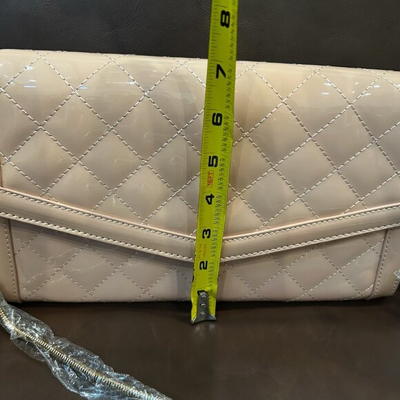 NWT Urban Expressions Vegan Patent Leather Cross Body Clutch - Picture 8 of 14